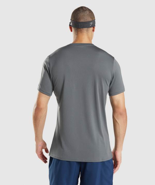 Panske Tricka Gymshark Arrival Tmavo Siva | BT0135764
